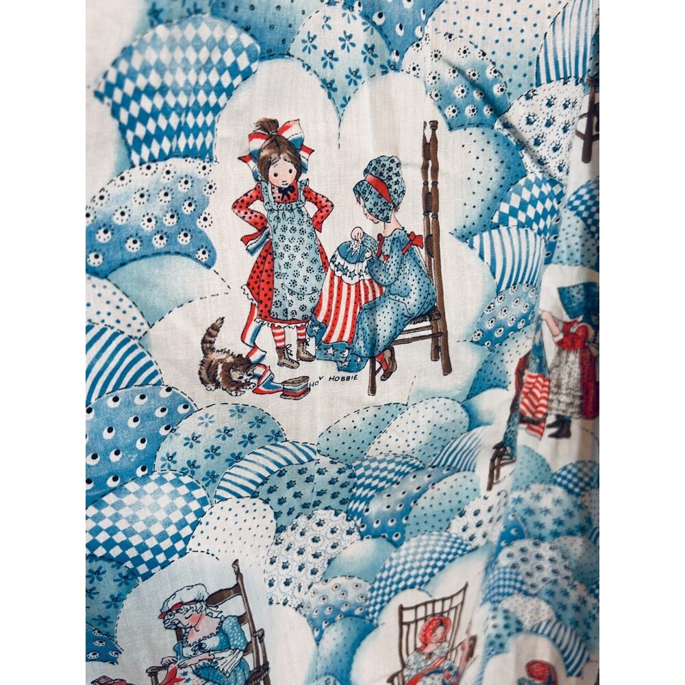 Vintage 1976 Bicentennial Prairie Dress Holly Hobby Fabric Handmade Size Medium - Picture 7 of 9